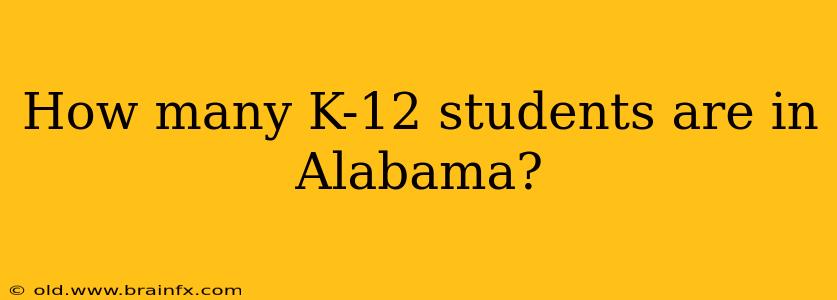 How many K-12 students are in Alabama?