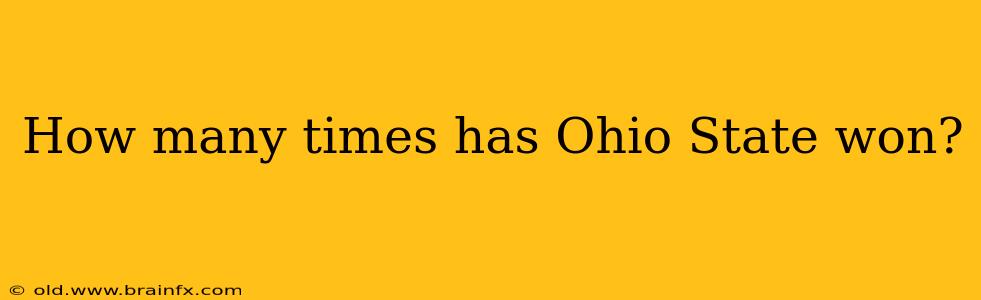 How many times has Ohio State won?