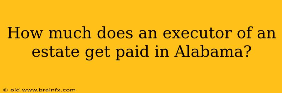 How much does an executor of an estate get paid in Alabama?