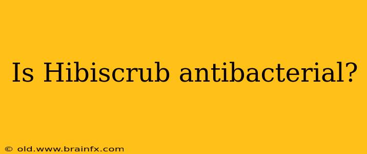 Is Hibiscrub antibacterial?