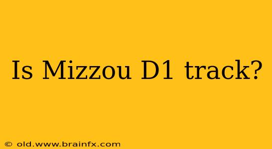 Is Mizzou D1 track?