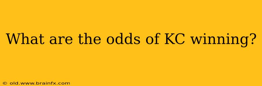 What are the odds of KC winning?