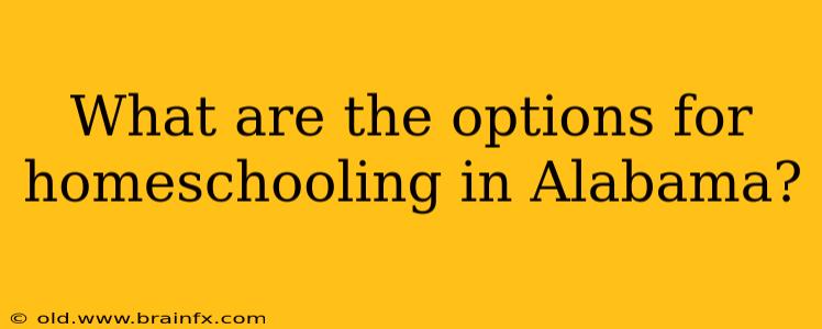 What are the options for homeschooling in Alabama?