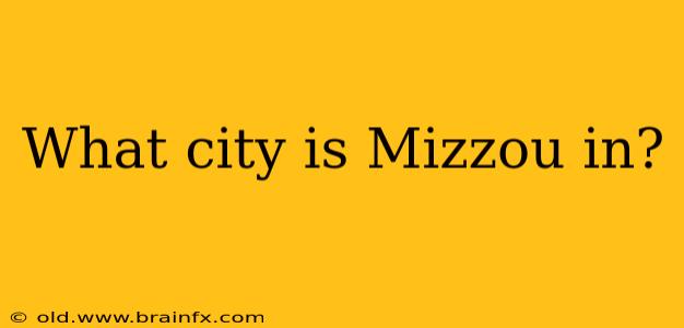 What city is Mizzou in?