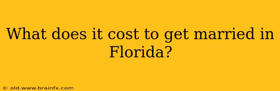 What does it cost to get married in Florida?