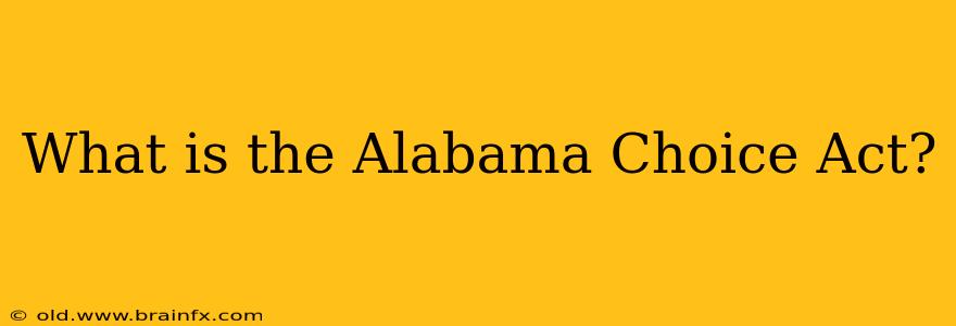 What is the Alabama Choice Act?