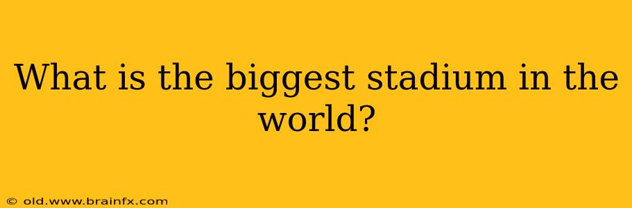 What is the biggest stadium in the world?