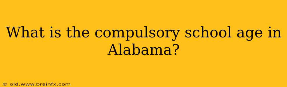 What is the compulsory school age in Alabama?