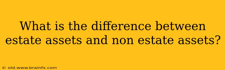 What is the difference between estate assets and non estate assets?