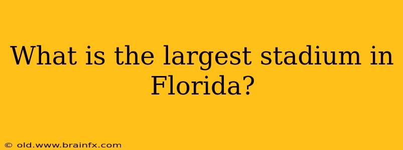 What is the largest stadium in Florida?