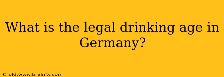 What is the legal drinking age in Germany?