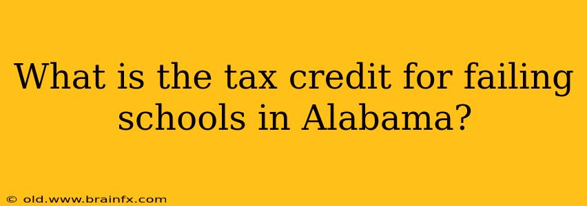 What is the tax credit for failing schools in Alabama?