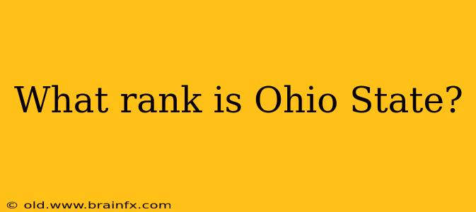 What rank is Ohio State?