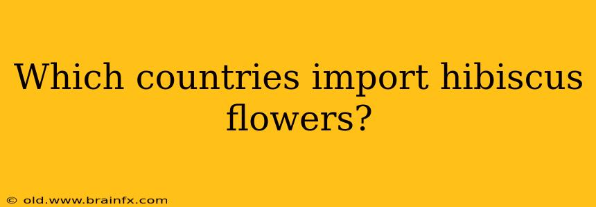 Which countries import hibiscus flowers?