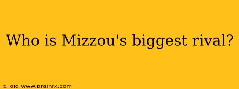 Who is Mizzou's biggest rival?