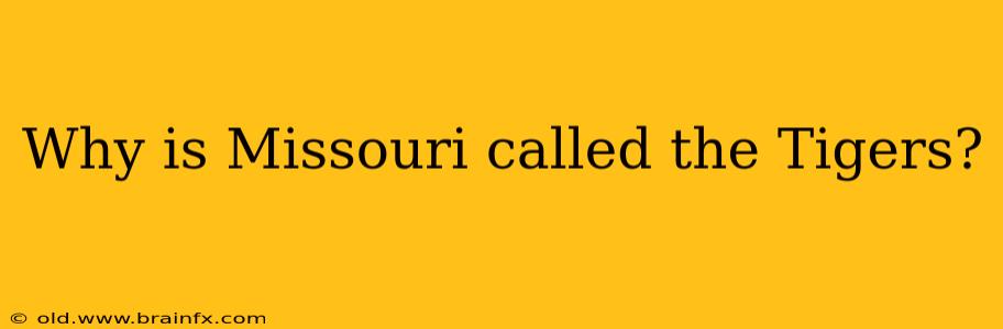 Why is Missouri called the Tigers?